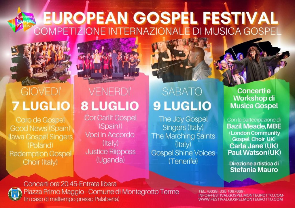 european gospel festival Montegrotto Terme